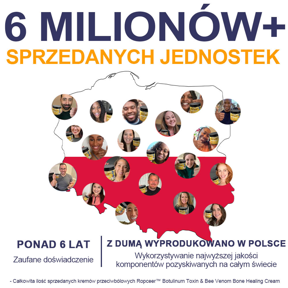Ropceer™ Krem przeciwbólowy na bazie toksyny botulinowej i jadu pszczelego, wspomagający gojenie kości