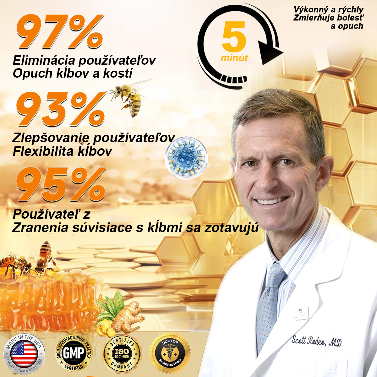 Ropceer™ Krem przeciwbólowy na bazie toksyny botulinowej i jadu pszczelego, wspomagający gojenie kości