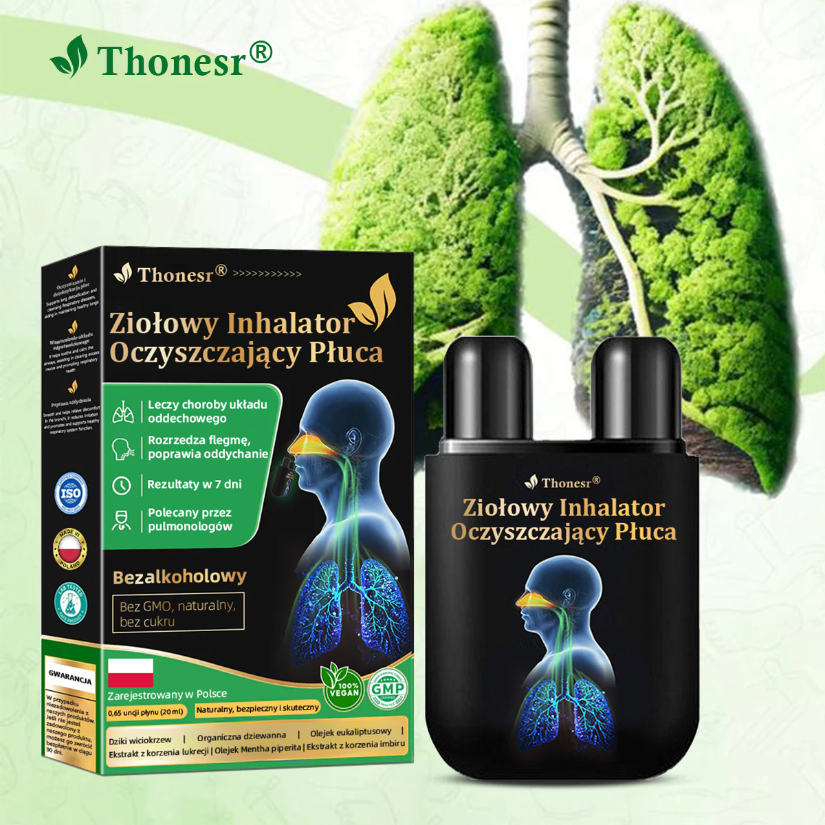 Oficjalny sklep💝✅:Thonesr® Ziołowy Inhalator Oczyszczający Płuca  🫁Zatwierdzony przez URPL(💝 kaszel, świszczący oddech, duszność, plwocina, zatkany nos, zapalenie oskrzeli, zapalenie oskrzeli, objawy alergii, dyskomfort w płucach💝)👨‍⚕️