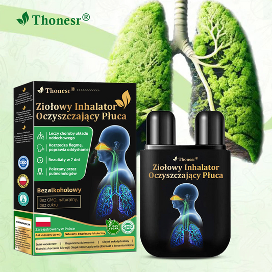 Oficjalny sklep💝✅:Thonesr® Ziołowy Inhalator Oczyszczający Płuca  🫁Zatwierdzony przez URPL(💝 kaszel, świszczący oddech, duszność, plwocina, zatkany nos, zapalenie oskrzeli, zapalenie oskrzeli, objawy alergii, dyskomfort w płucach💝)👨‍⚕️