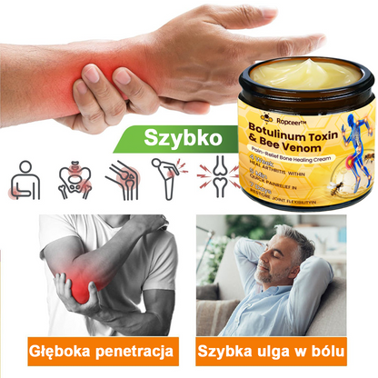 Ropceer™ Krem przeciwbólowy na bazie toksyny botulinowej i jadu pszczelego, wspomagający gojenie kości